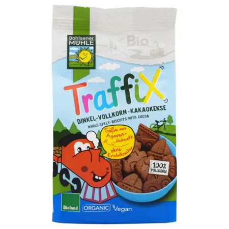 Μπισκότα Ντίνκελ Σοκολάτα Αυτοκίνητα ΒΙΟ 125gr