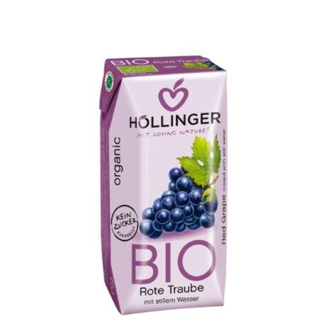 Χυμός Κόκκινο Σταφύλι Hollinger Χωρίς Ζάχαρη 200ml