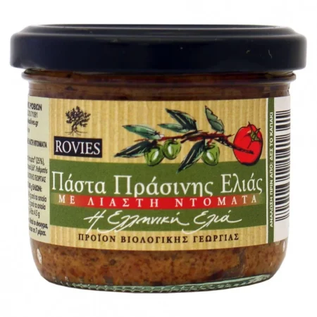 Πατέ Πράσινη Ελιά Με Λιαστή Ντομάτα ΒΙΟ 180γρ