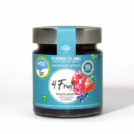Μαρμελάδα Τέσσερα Φρούτα Χωρίς Ζάχαρη 240γρ