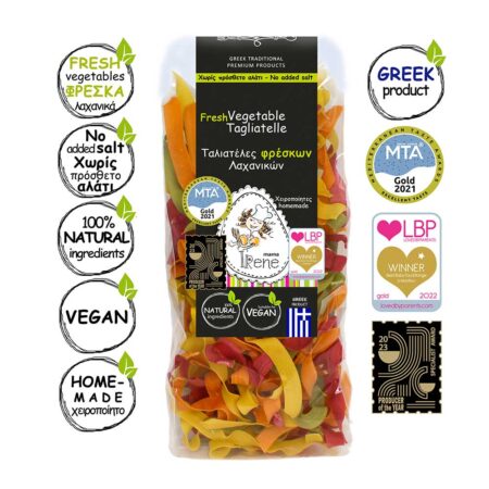 Ταλιατέλες Φρέσκων Λαχανικών Χειροποίητες