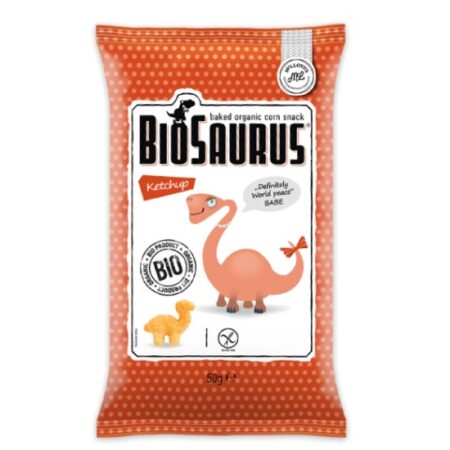 Γαριδάκια Δεινόσαυρος με Κέτσαπ Mclloyd's 50γρ ΒΙΟ