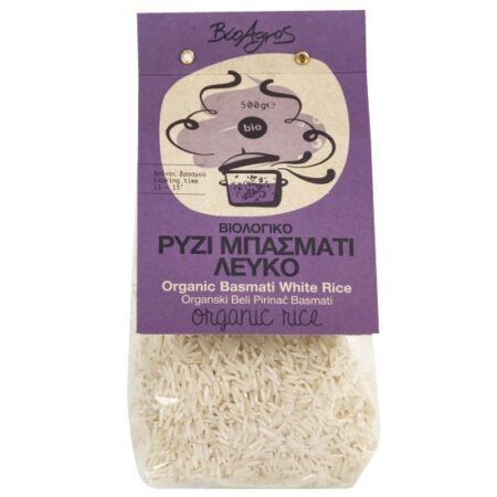 Ρύζι Μπασμάτι Λευκό ΒΙΟ 500γρ
