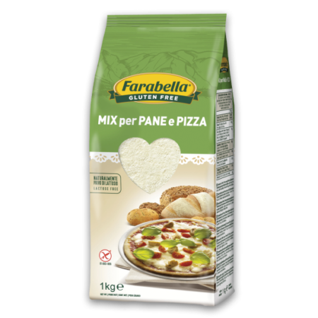 Μείγμα για Ψωμί και Πίτσα Farabella Χωρίς Γλουτένη 1kg