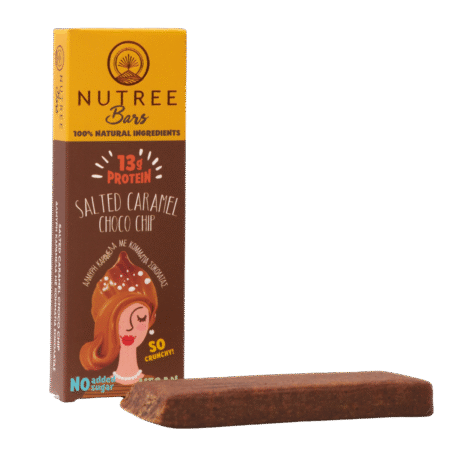 Μπάρα Salted Caramel Choco Chip ΒΙΟ Nutree 50γρ