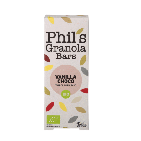 Μπάρα Vanilla Choco Bar 45γρ Phil's ΒΙΟ