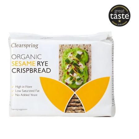Κράκερ Σίκαλης Σουσάμι Original Clearspring ΒΙΟ 200γρ