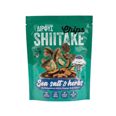 Shiitake chips Sea salt herbs Δίρφυς 40gr