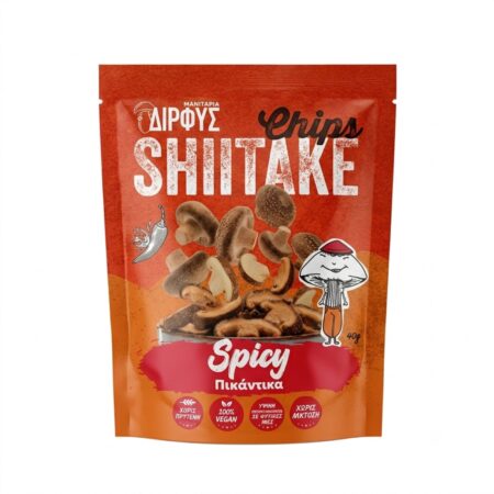 Shiitake chips Spicy Δίρφυς 40gr